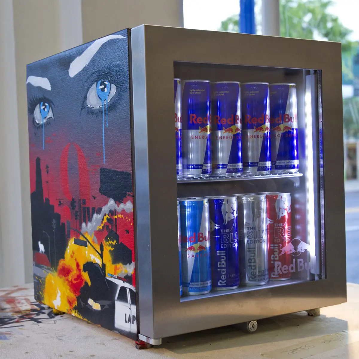 red bull electric cooler